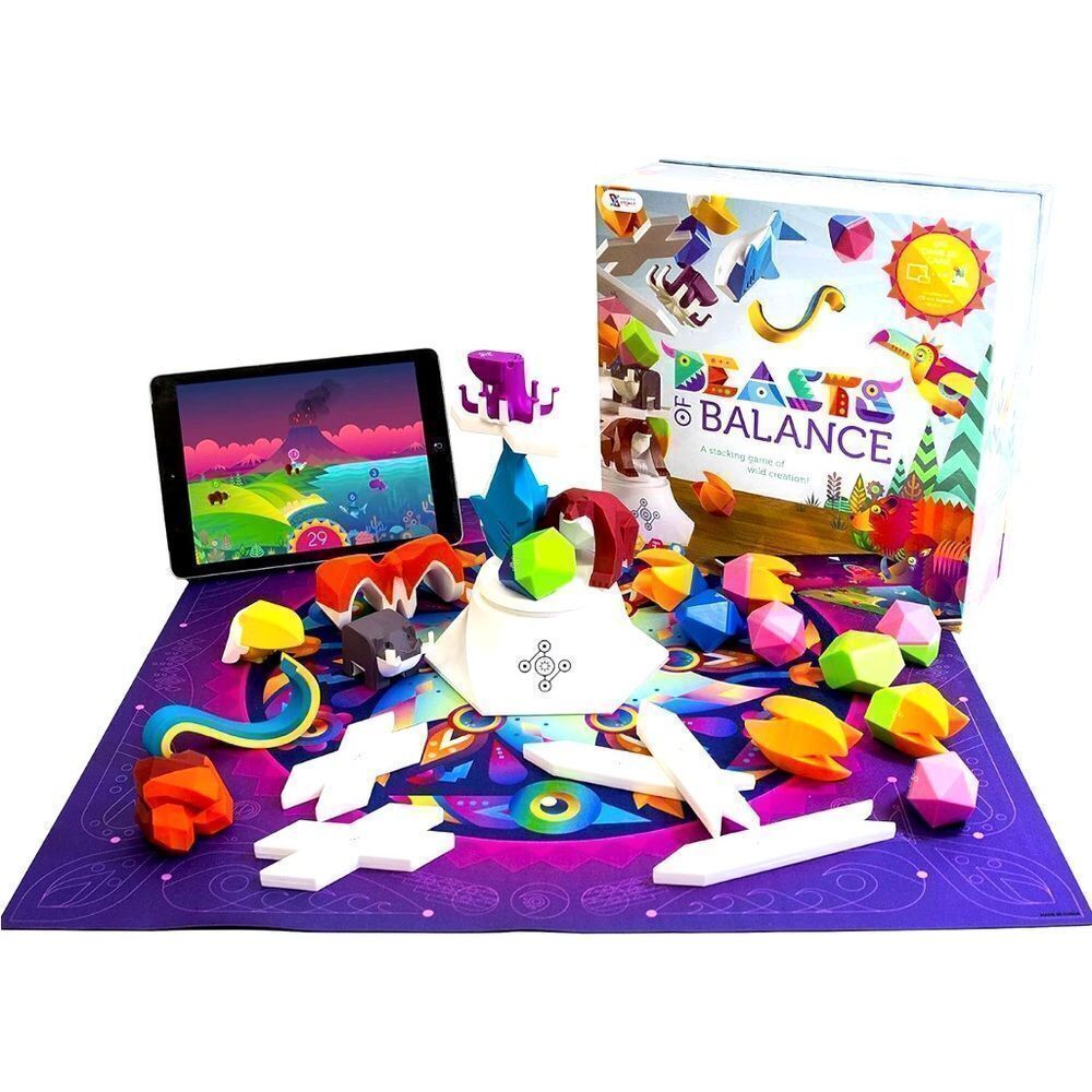 Beasts of Balance Digital Tabletop Hybrid Family Stacking Game Plinth included